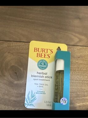 Burt's Bees Herbal Blemish Stick - Yellow & Teal Packaging